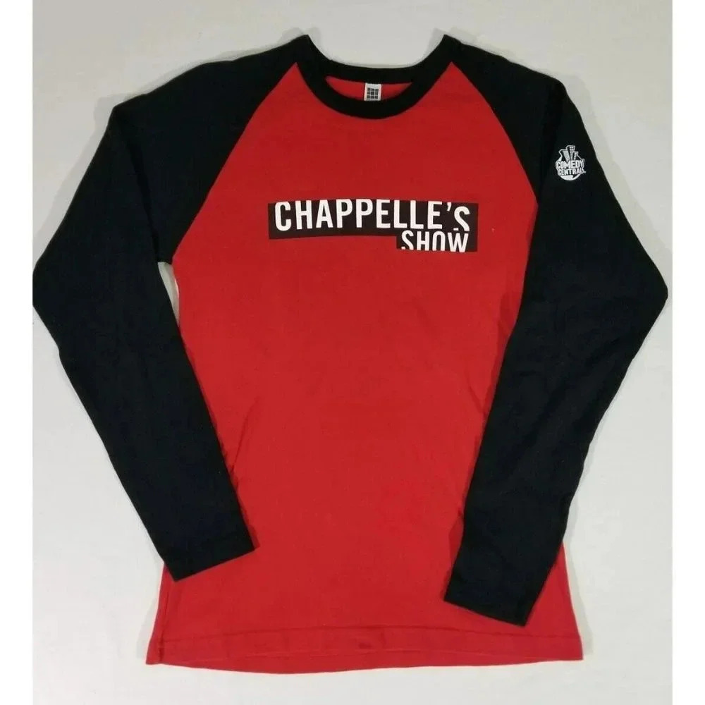 Chappelle's Show Comedy Central Official Brand Long Sleeve Raglan Shirt Womens L